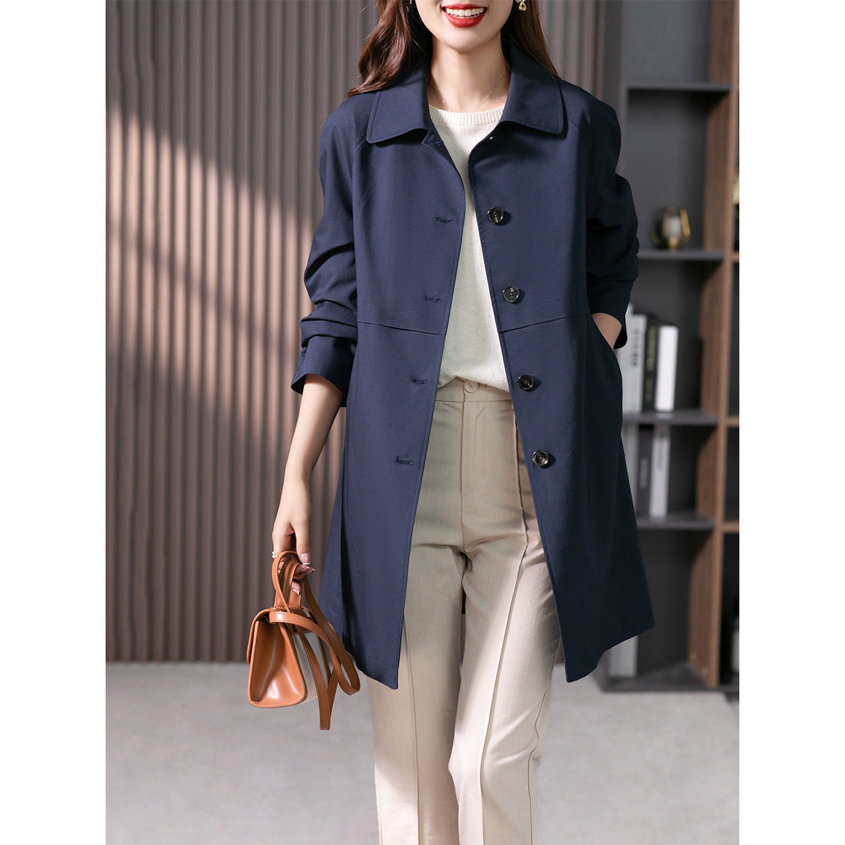 British Mid-length Trench Coat