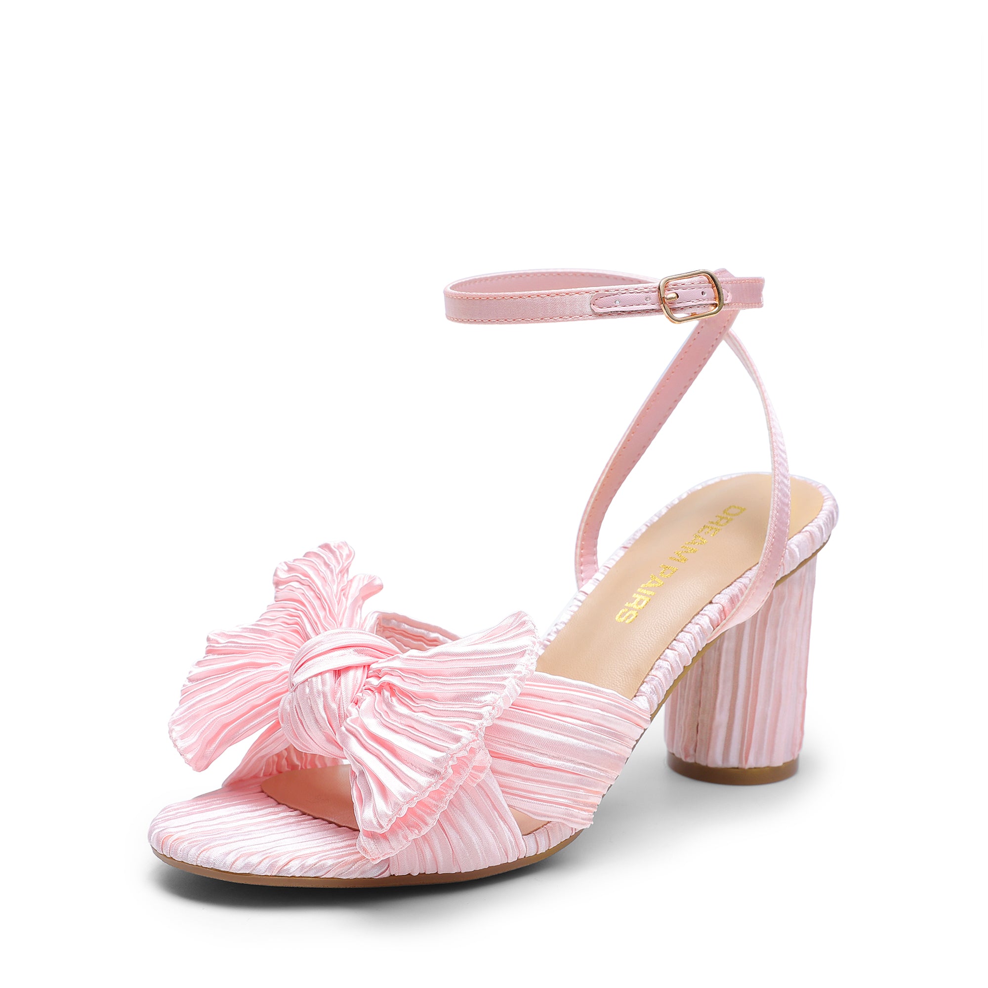 Bow Chunky Heels Dress Sandals