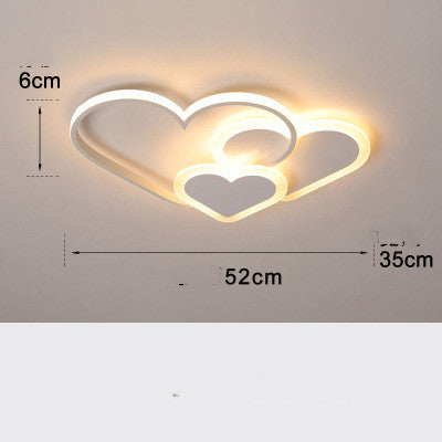 Pink Hearts Ceiling Lamp