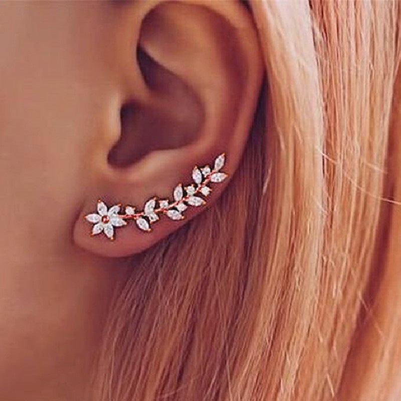 Internet Celebrity Rhinestone Earrings