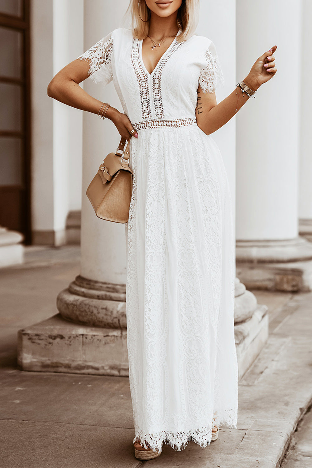 White Lace Maxi