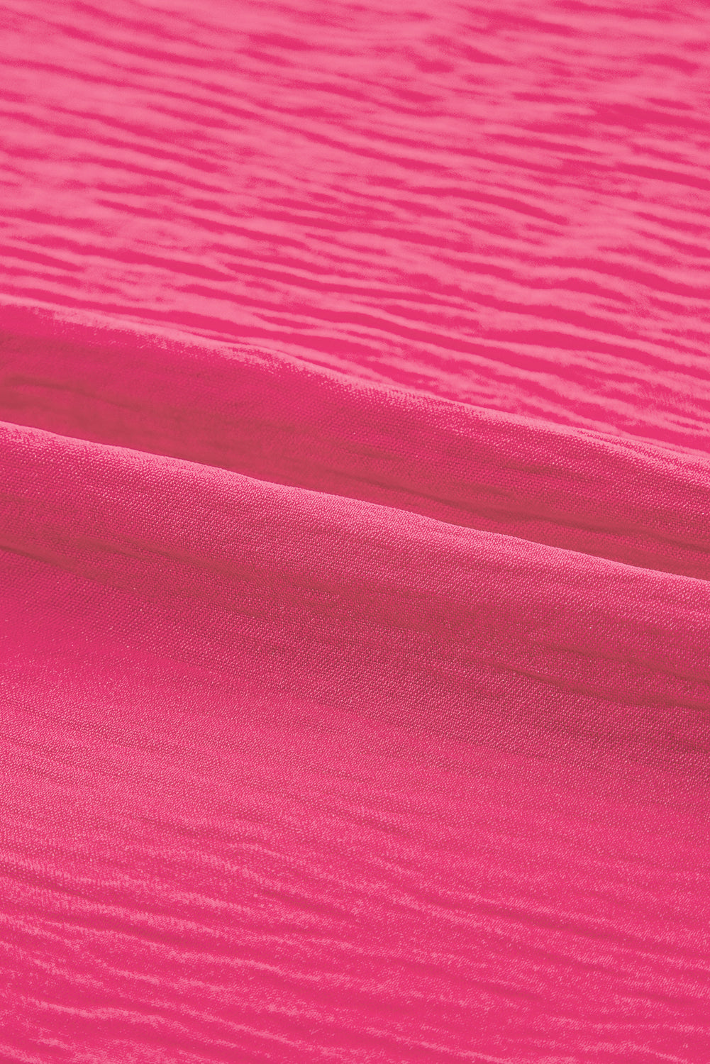 Bright Pink Ruffled Short Sleeve Top