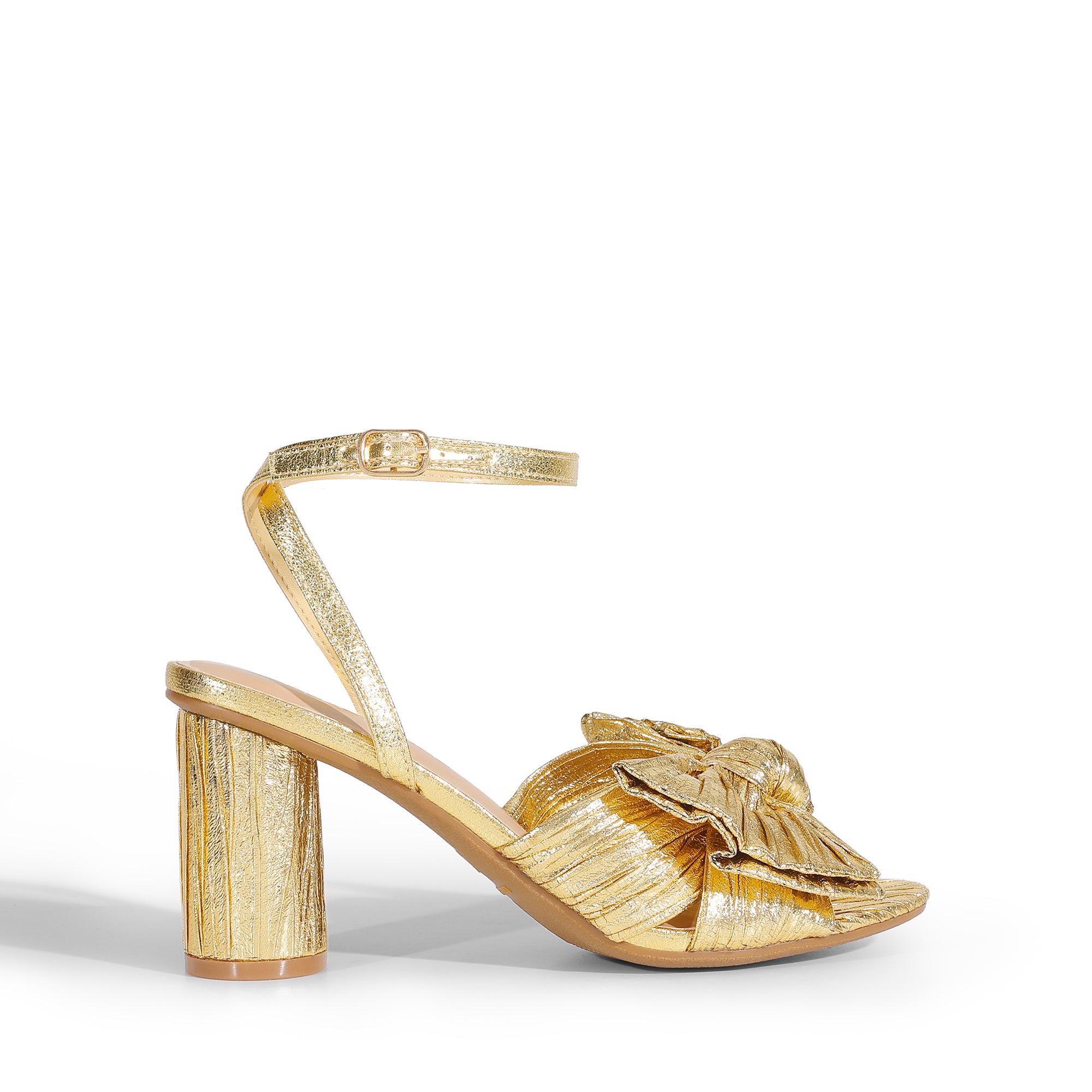 Bow Chunky Heels Dress Sandals