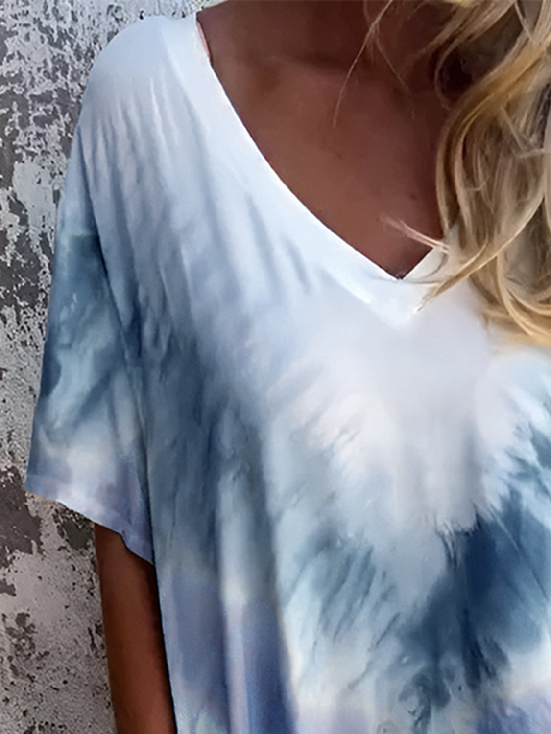 Tie-Dye Short Sleeve Lounge Maxi Dress