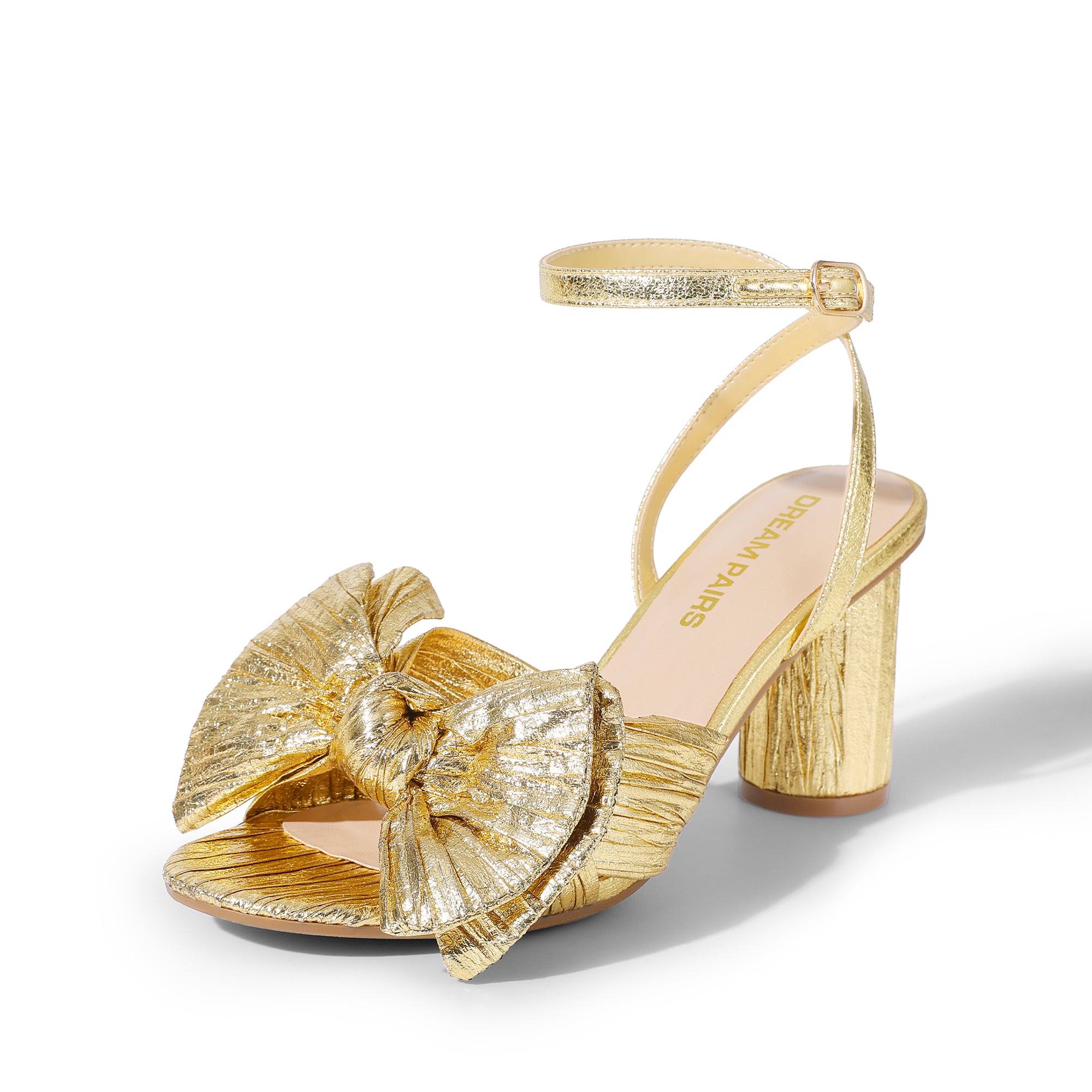 Bow Chunky Heels Dress Sandals