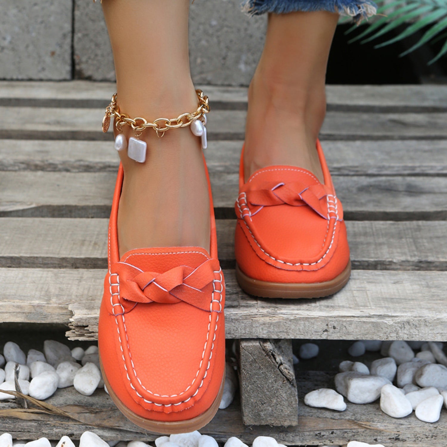 Classic Casual Wedge Heel Loafers