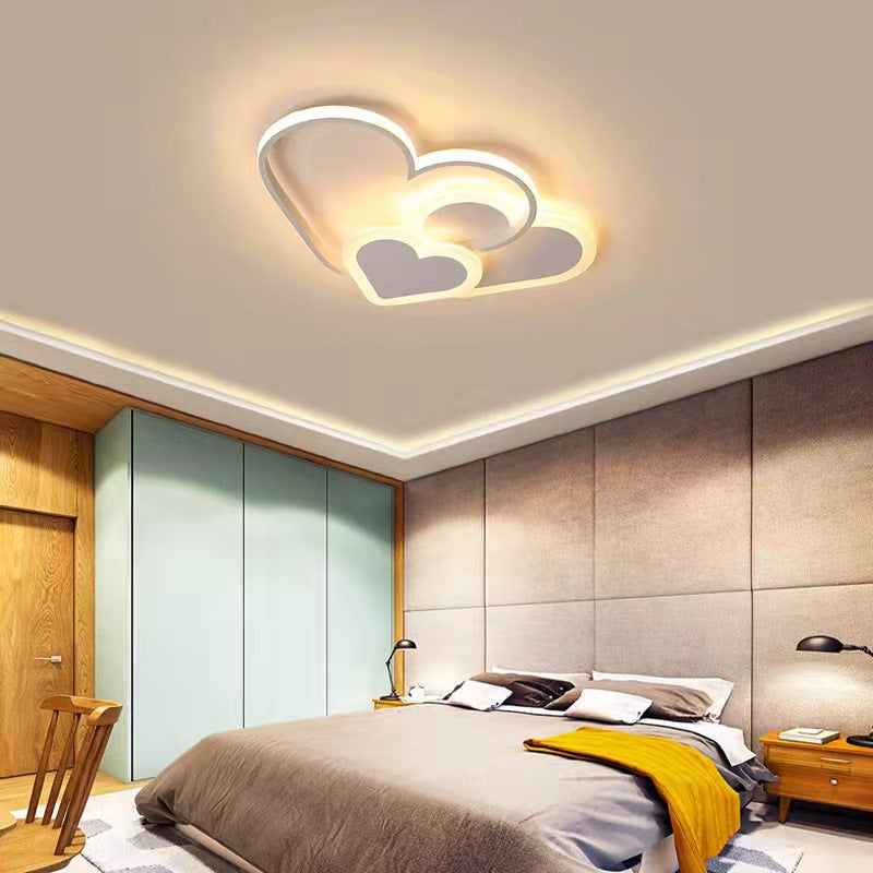 White Hearts Ceiling Light