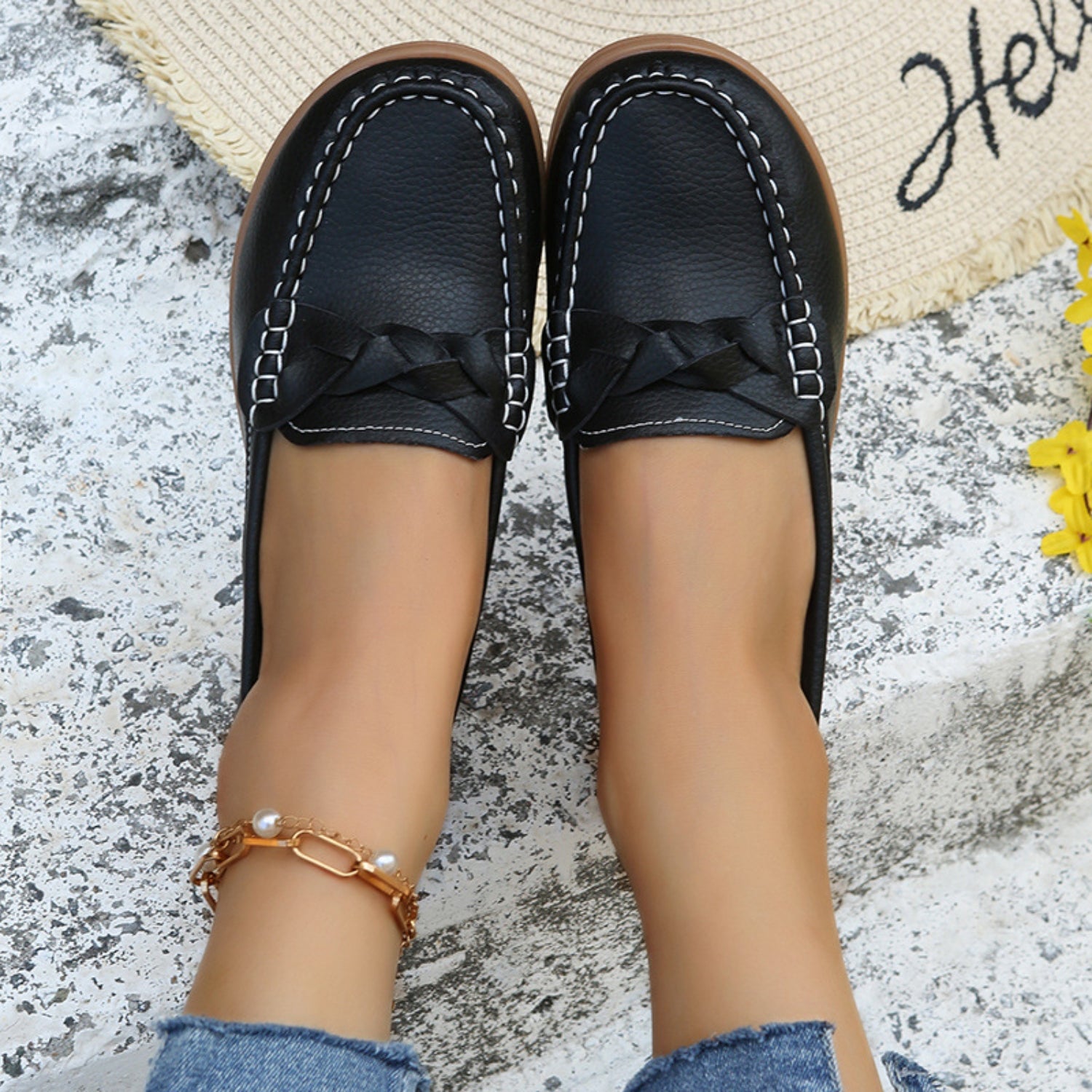 Classic Casual Wedge Heel Loafers