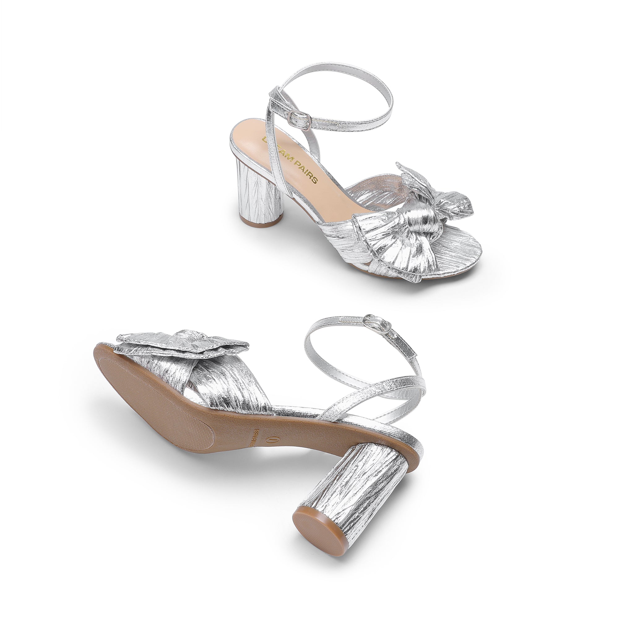 Bow Chunky Heels Dress Sandals