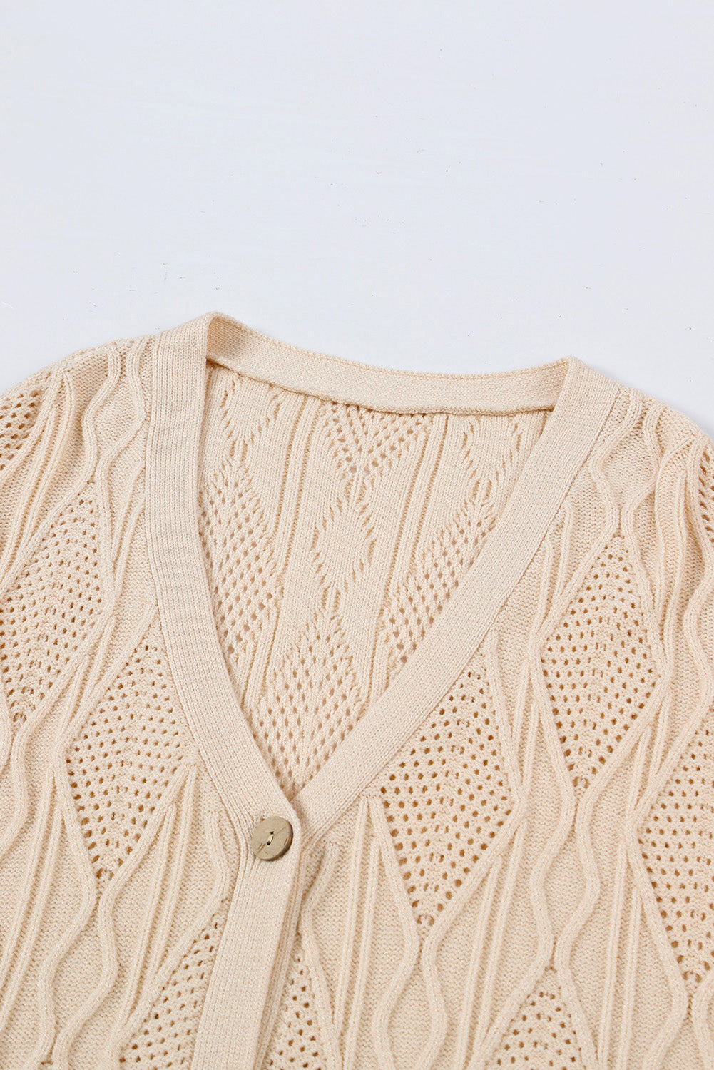 Apricot Plus Size Cardigan
