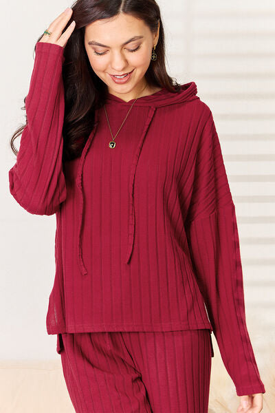 Plus Size Ribbed Lounge Set