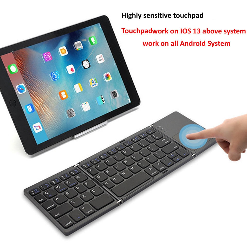 Bluetooth Keyboard With Touchpad - Bazaare Mart