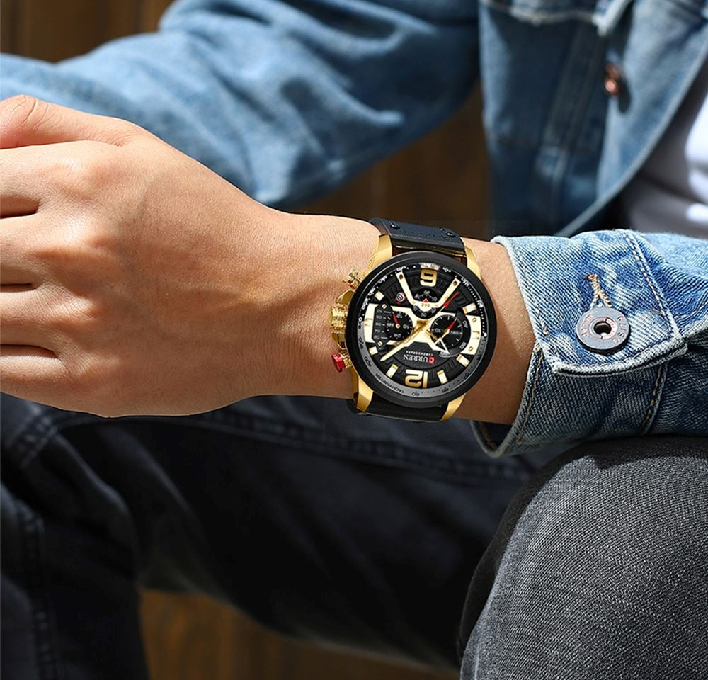 Leather Watch - Bazaare Mart