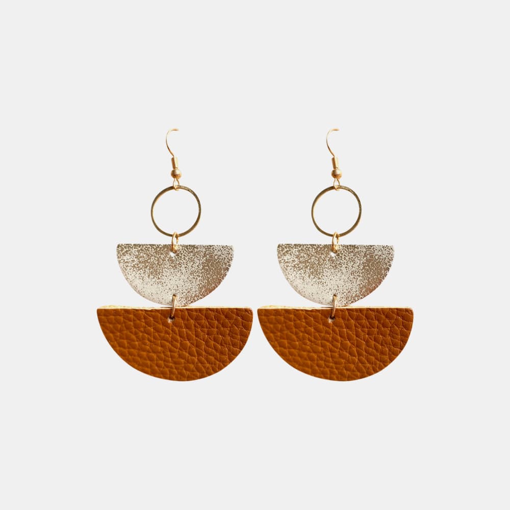 Geometrical Shape Dangle Earrings - Bazaare Mart