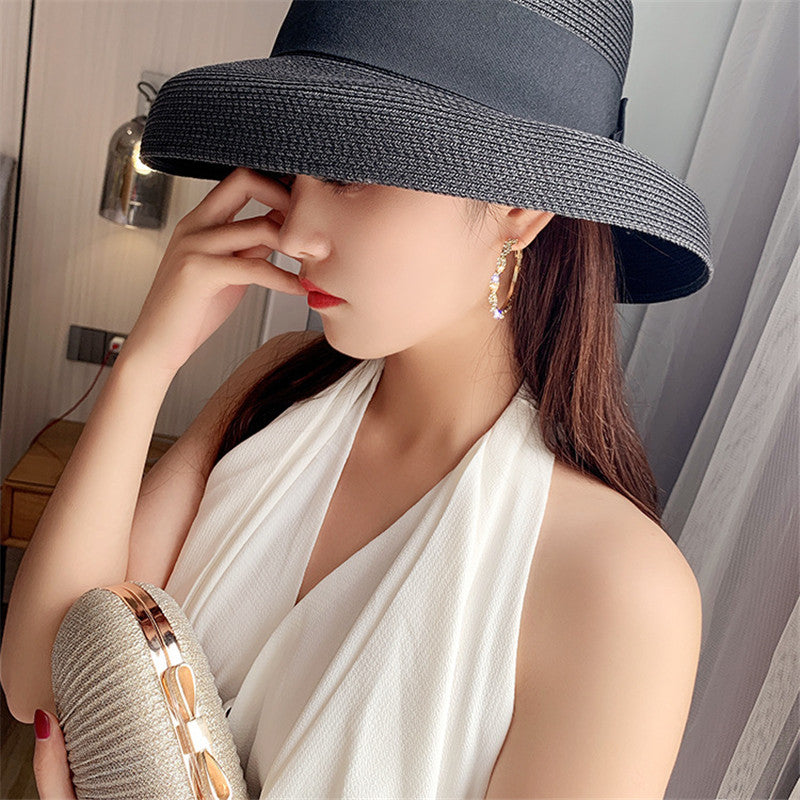 Crystal Hoop Earrings - Bazaare Mart