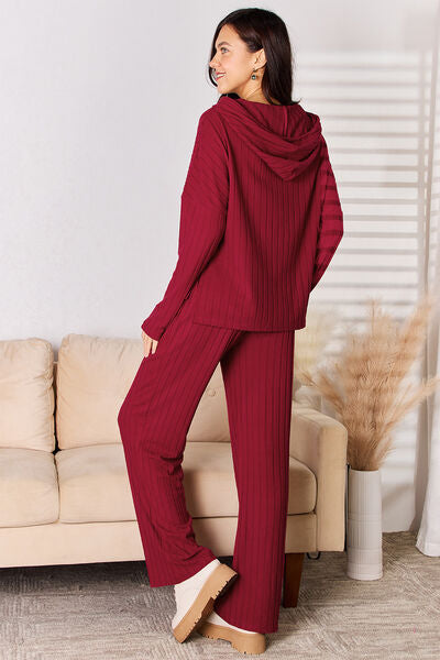 Plus Size Ribbed Lounge Set
