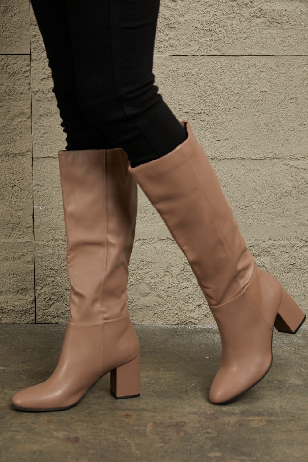 Mocha Knee High Boots - Bazaare Mart