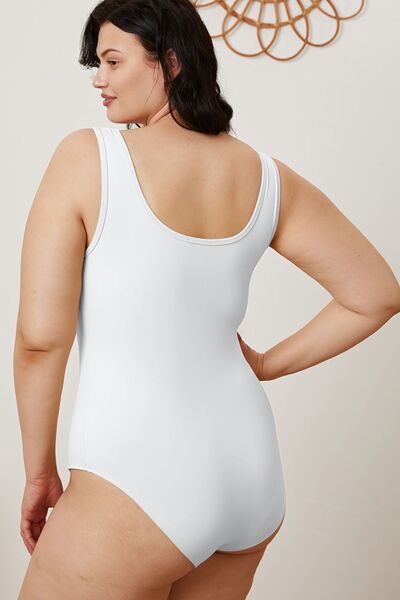 Basic Bae Plus Size Square Neck Bodysuit