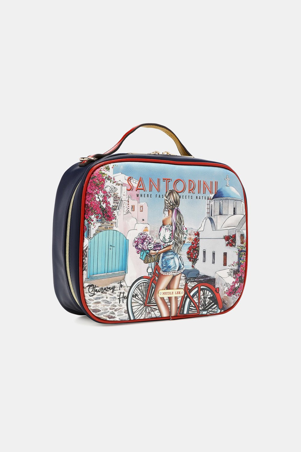 Nicole Lee USA Printed Handbag with Three Pouches - Bazaare Mart