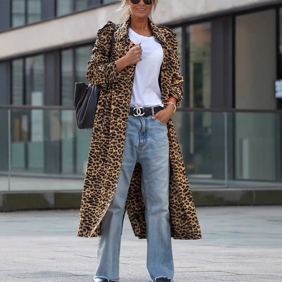 Leopard Duster Coat