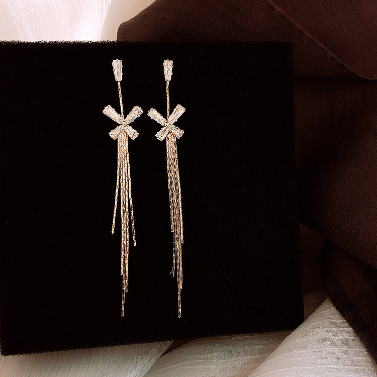 Personality Tassel and Stud Earrings