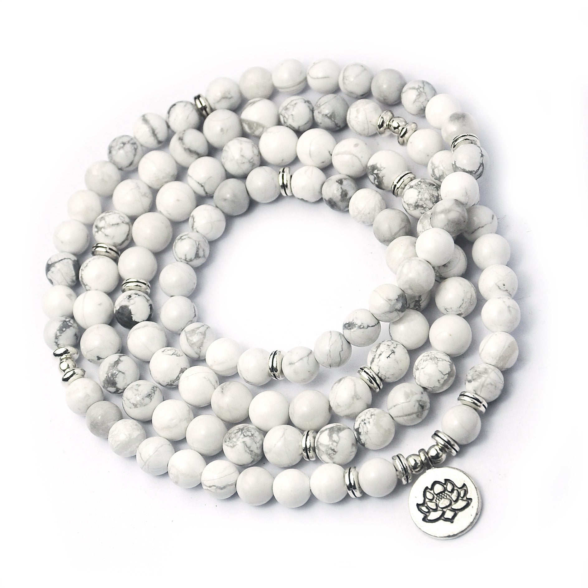 Buddha Beads Lotus Bracelet