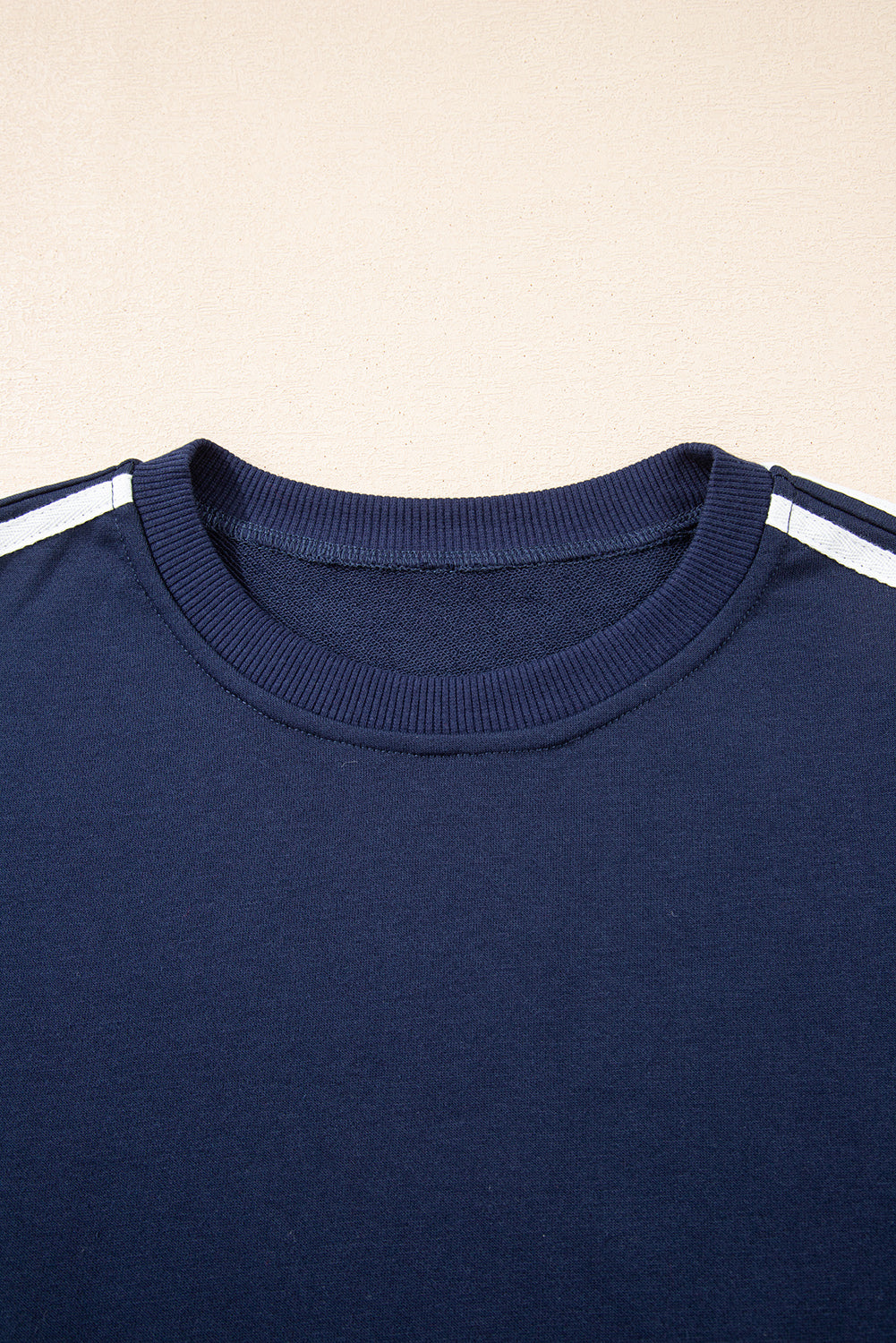 Navy Blue Varsity Striped Sweatsuit