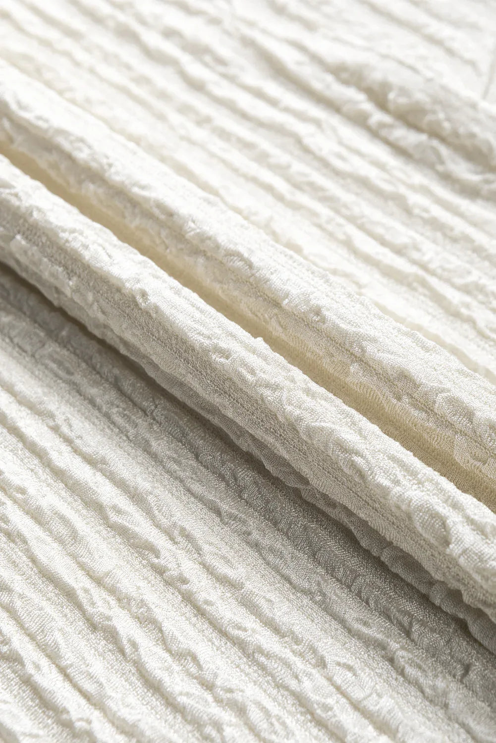 Pale Khaki Textured Wide Sleeve V Neck T Shirt Bazaare Mart Tops/Tops & Tees