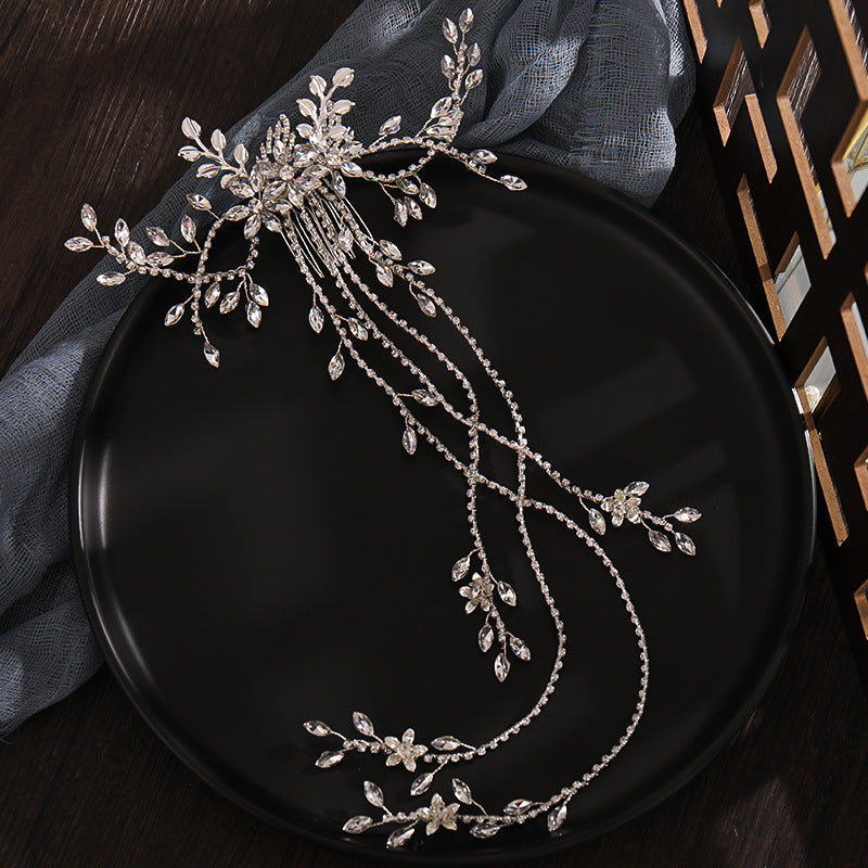 Beaded Floral Bridal Comb