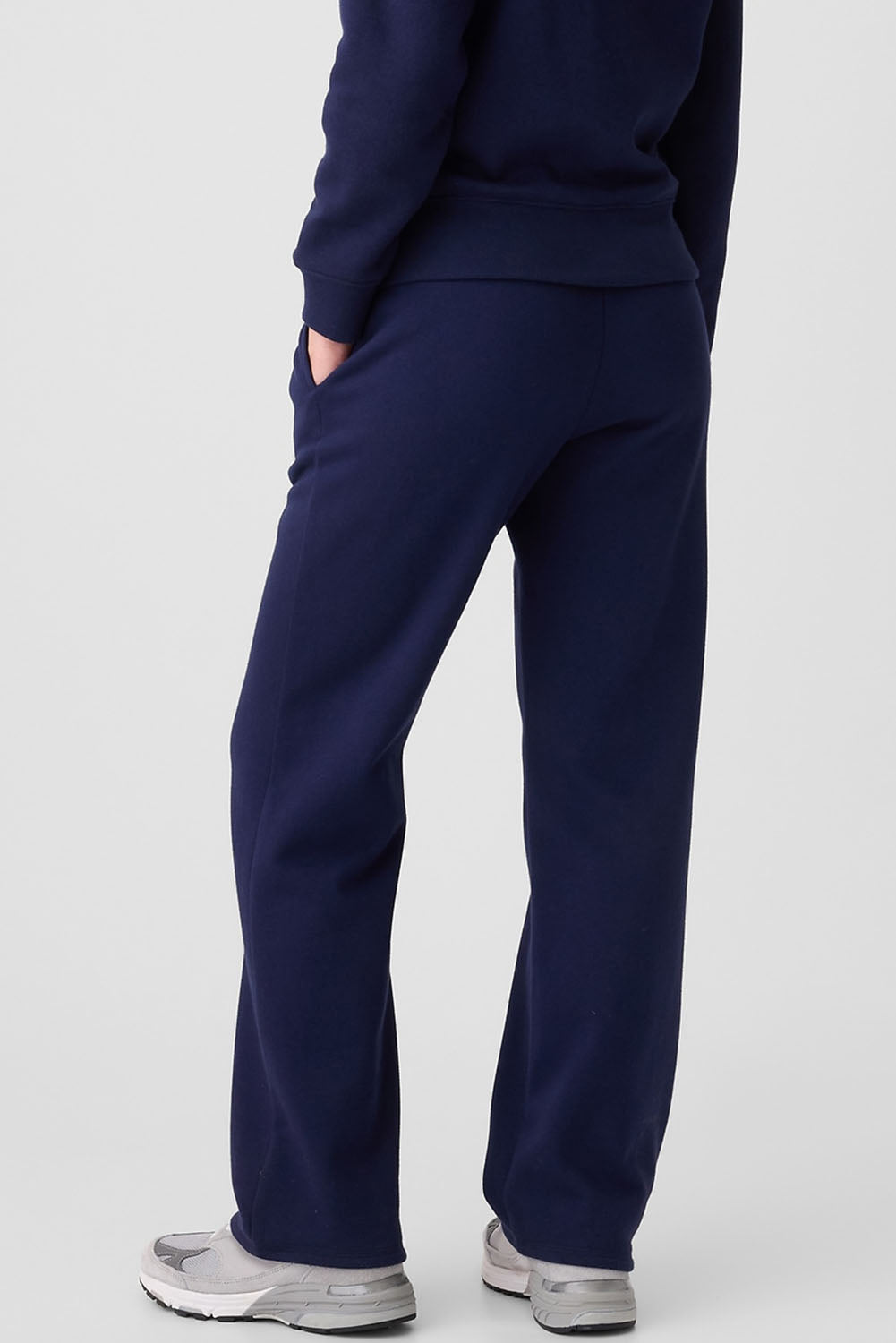 Navy Blue Fleece Drawstring Pants