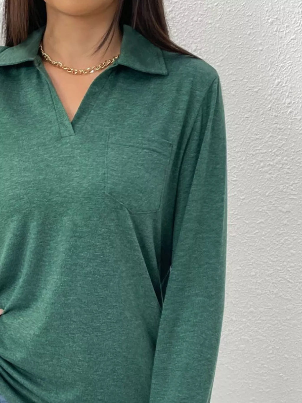 Casual Long Sleeve Polo T-Shirt Bazaare Mart Casual Long Sleeve Polo T-Shirt