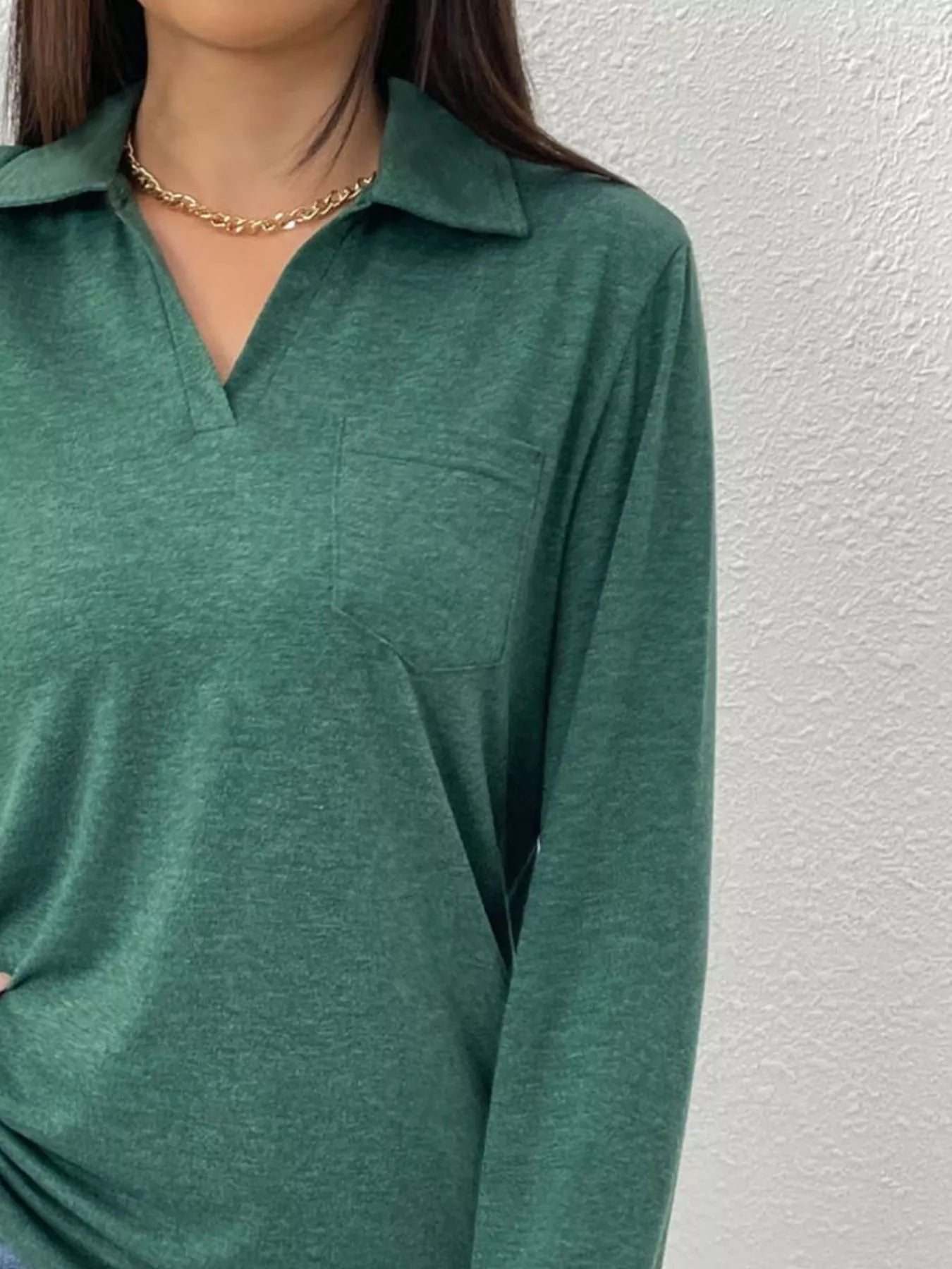 Casual Long Sleeve Polo T-Shirt Bazaare Mart Casual Long Sleeve Polo T-Shirt
