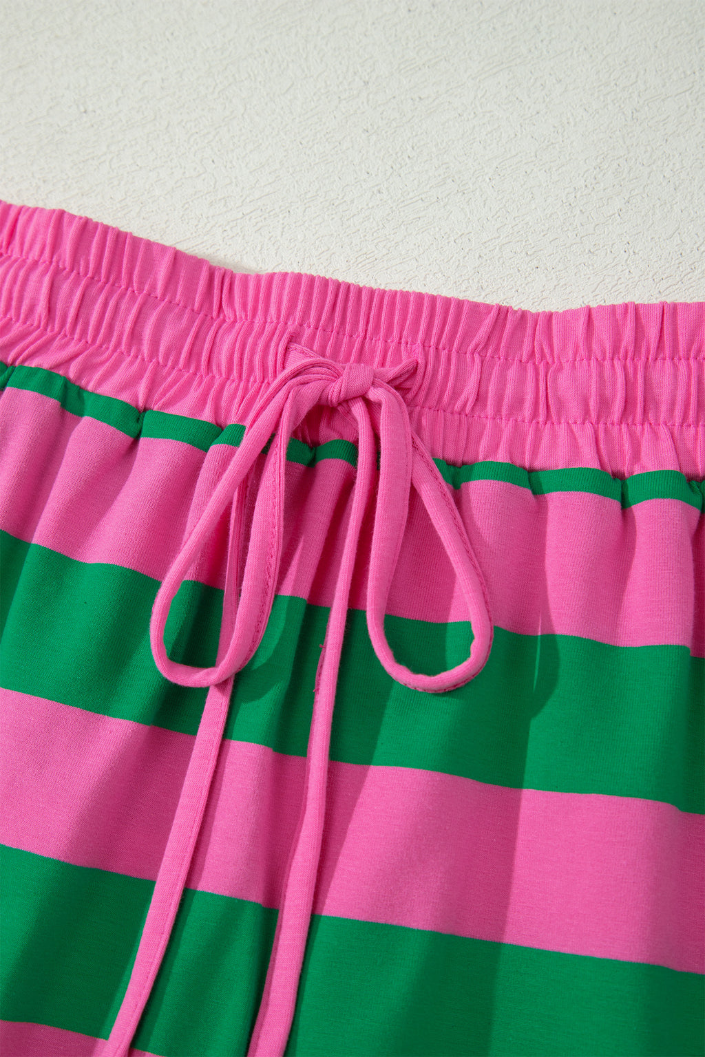 Striped Dolman Tee & Drawstring Skort Set – Women’s Athletic 2-Piece Outfit Dear-Lover Dropshipping Two Piece Sets/Short Sets