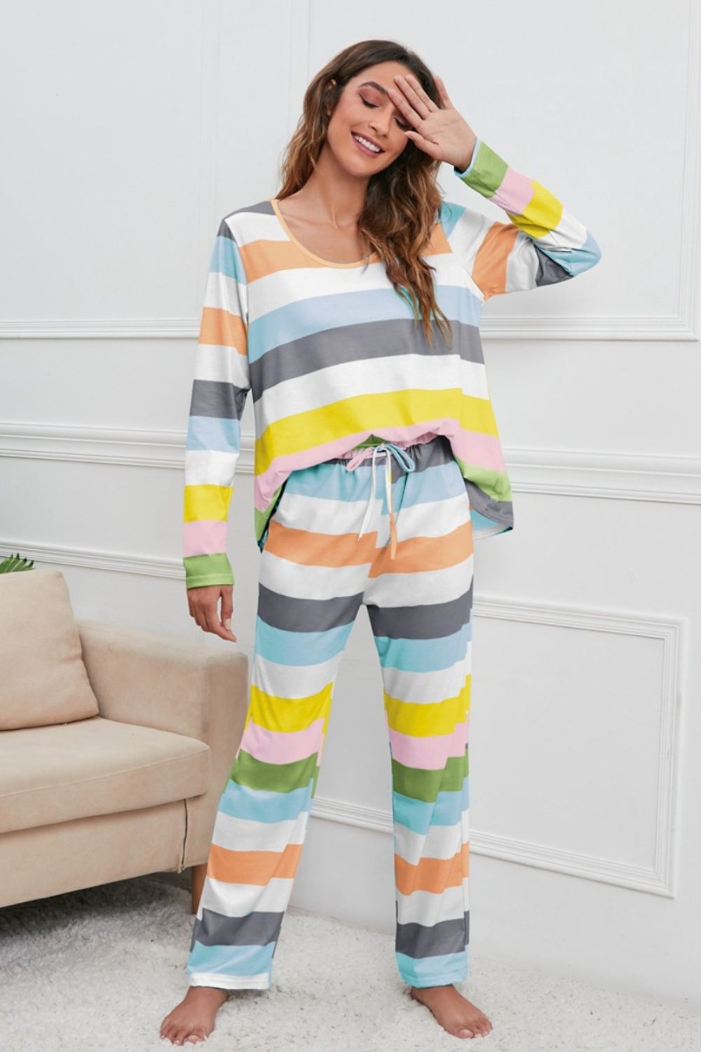 Striped Long Sleeve PJs