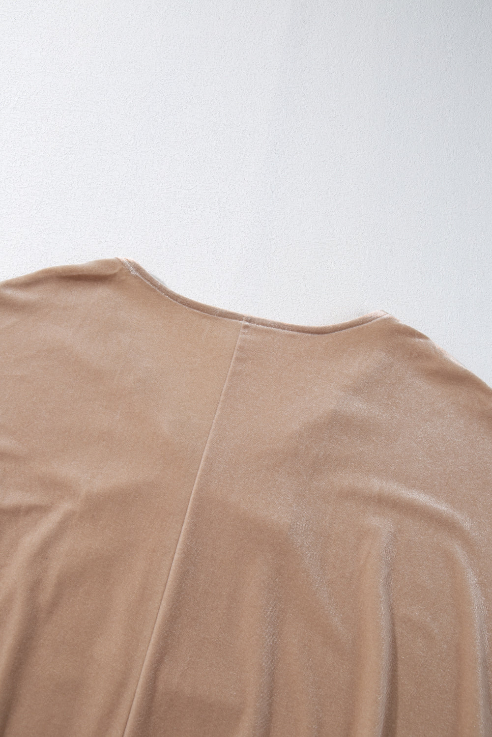 Beige Velvet Zipped Top and Joggers Two Piece Set