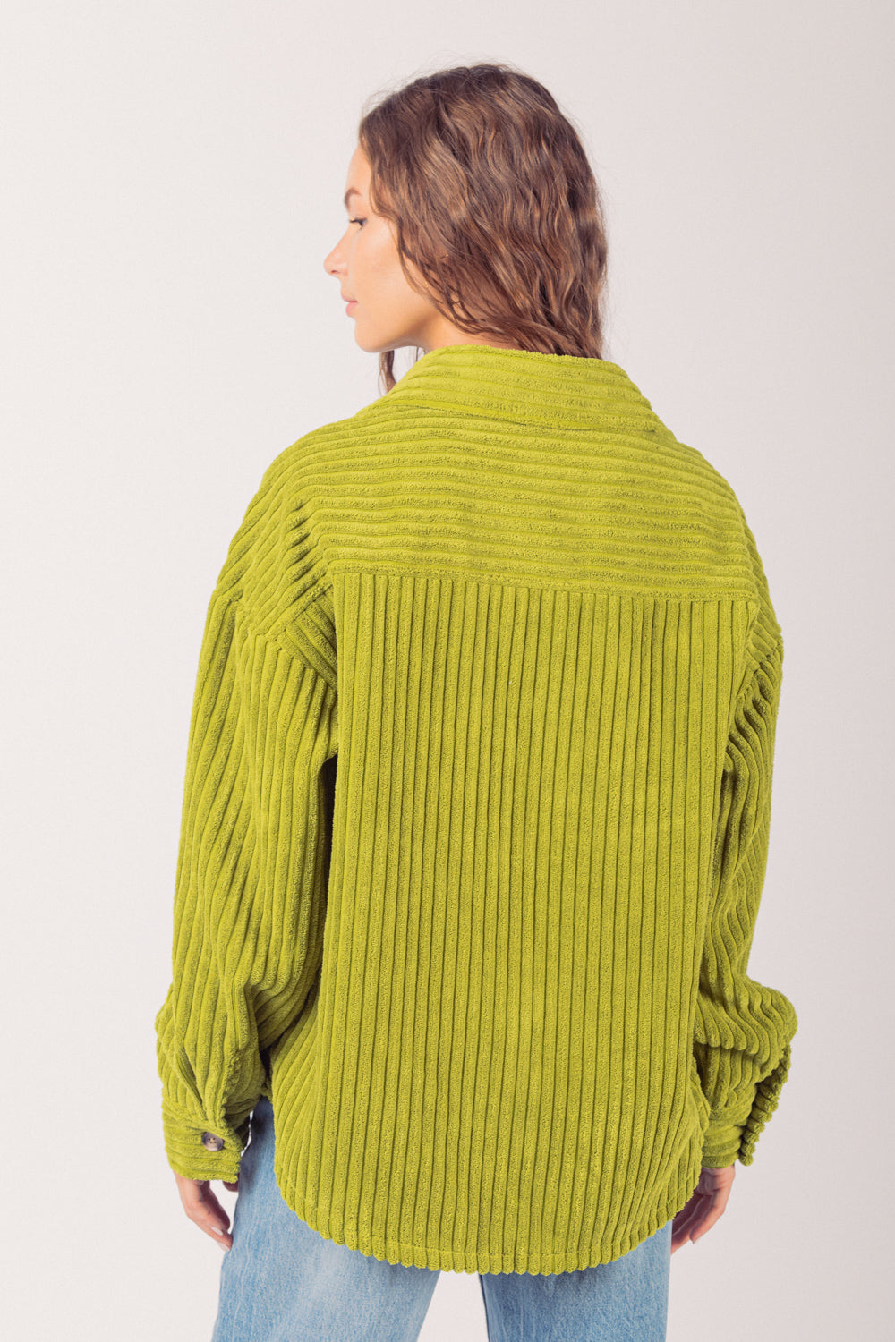 Women's Corduroy Shirt Coat