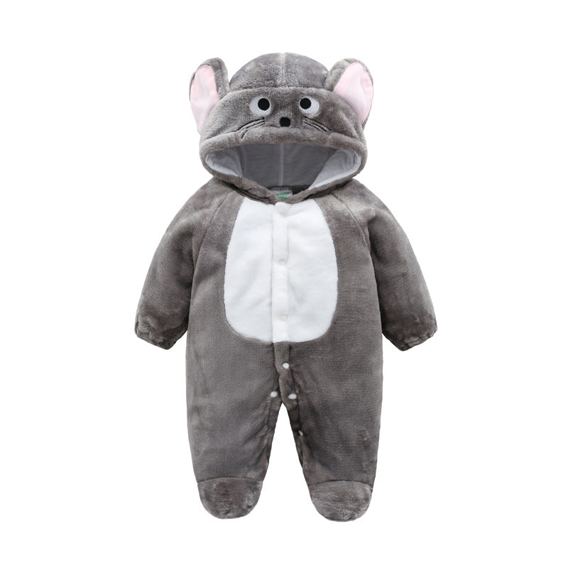 Baby One Piece Hooded Animal Suit