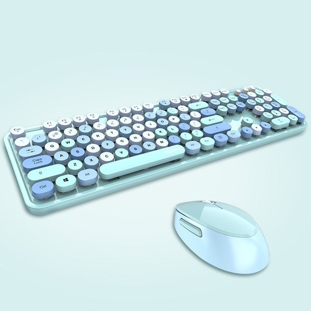 Candy Colored Wireless Keyboard/Mouse Set - Bazaare Mart