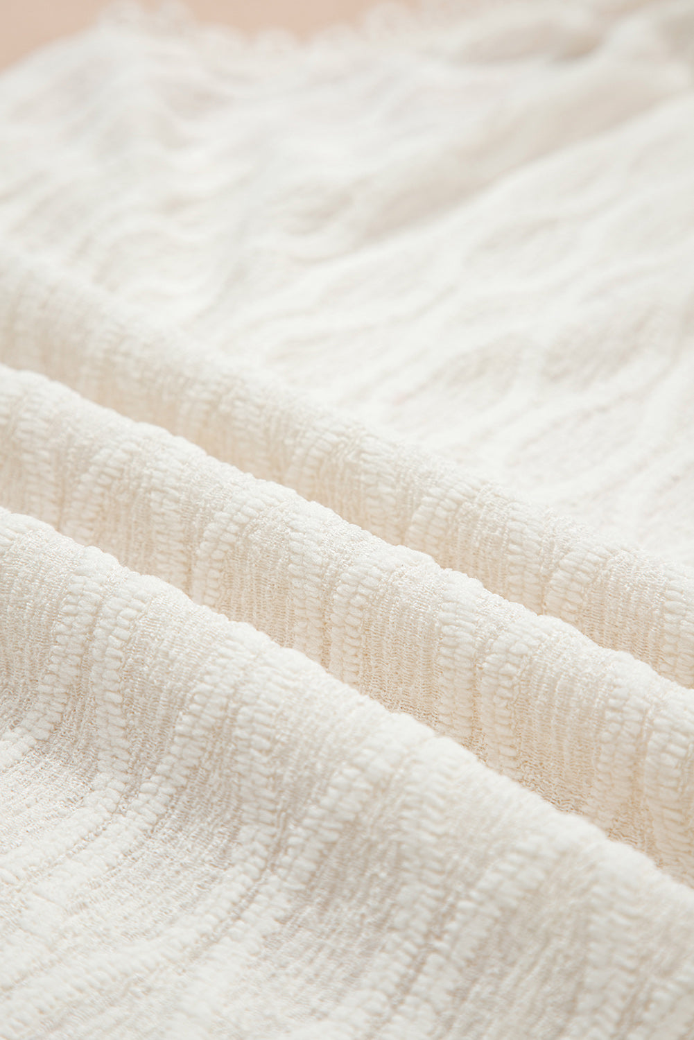 Beige French Textured Halter