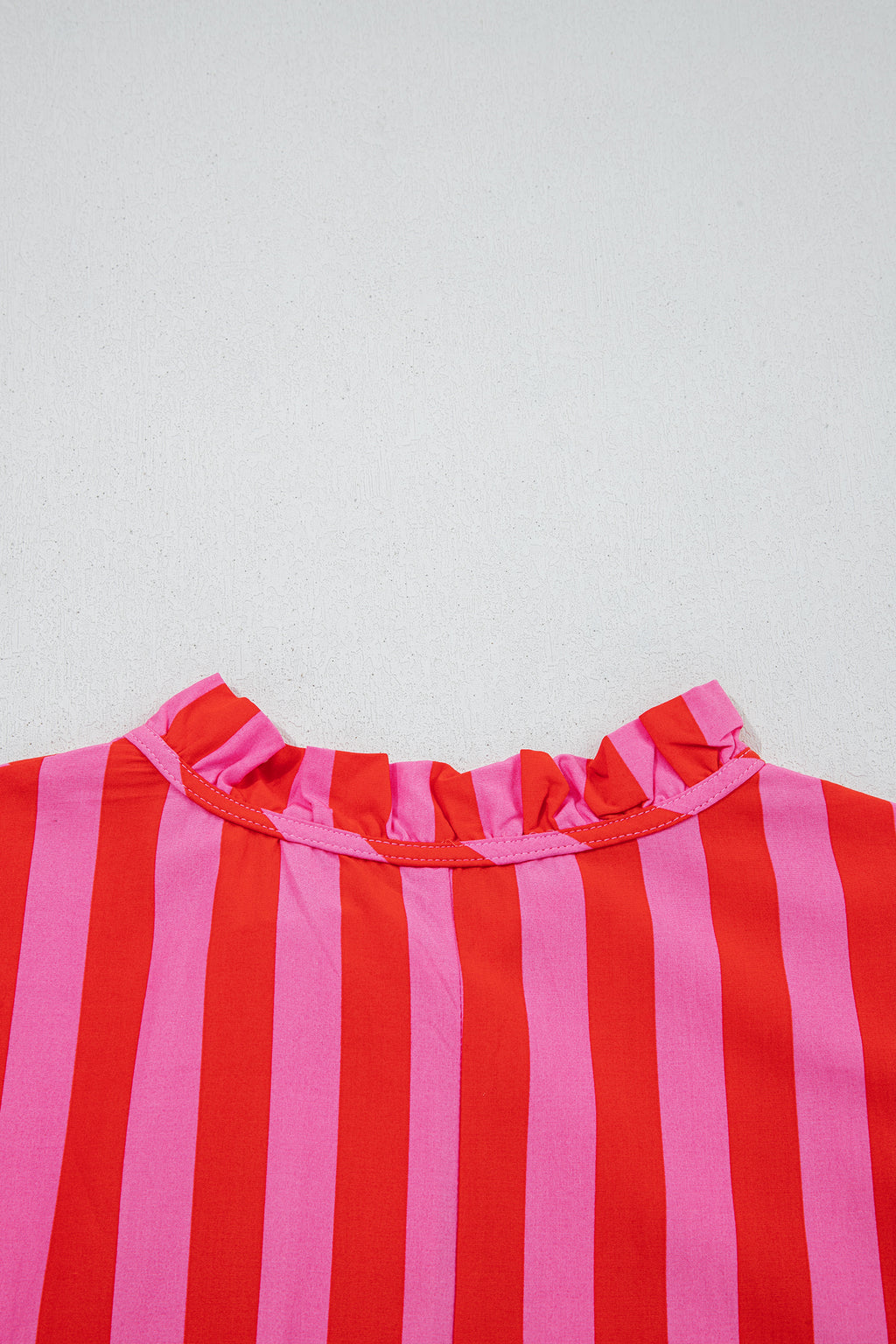 Striped Puff Sleeve Mini Dress – Half Button Loose Fit Summer Dress Dear-Lover Dropshipping Dresses/Mini Dresses