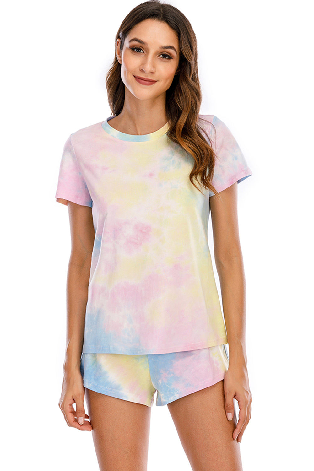 Tie-Dye Shorts Lounge Set