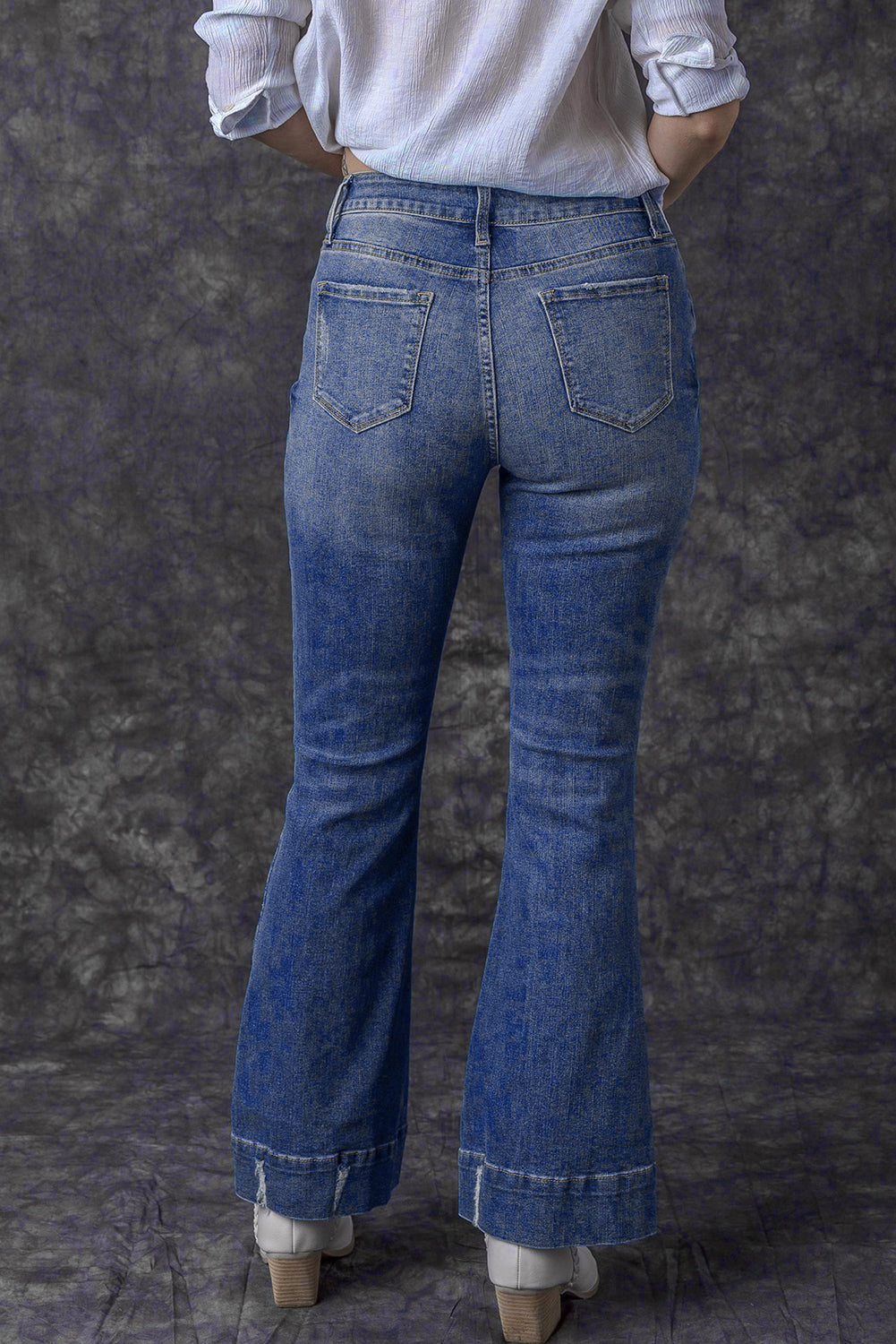 Medium Wash Flare Jeans