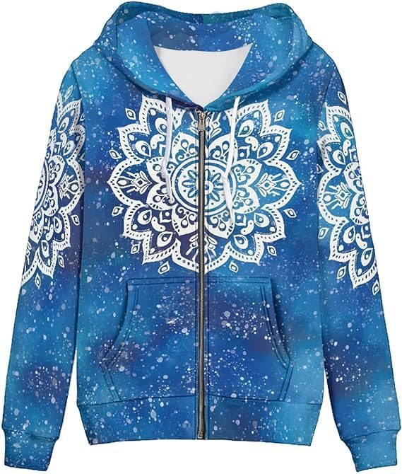3D Unisex Hooded Fleece Jackets