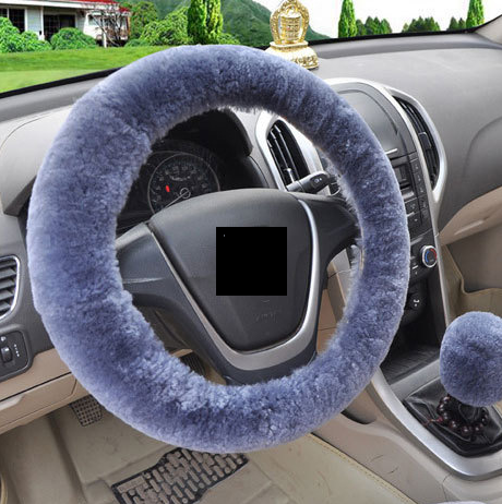 Winter Wool Plush Steering Wheel Cover