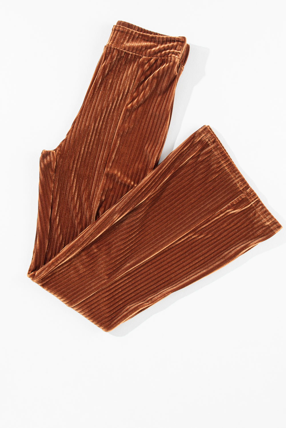 Black High Waist Flare Corduroy Pants