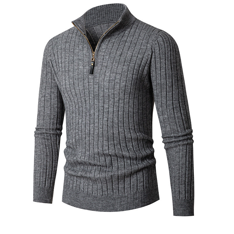 Men's Slim Fit Zip-up Pullover Sweater