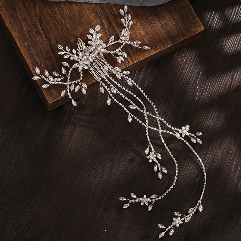 Beaded Floral Bridal Comb