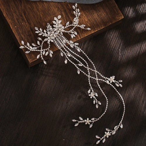 Beaded Floral Bridal Comb Bazaare Mart Hair Accessory