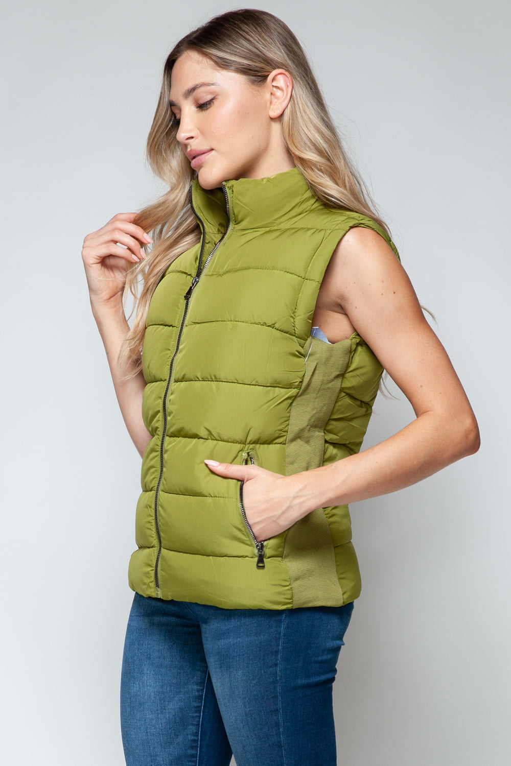 Lime Green Puffer Vest