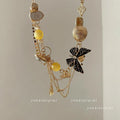 Vintage Style Necklaces Beaded Butterfly Necklace Bazaare Mart Vintage Style Necklace